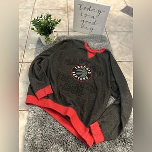 Toronto Raptors Gray and Red Sweatshirt